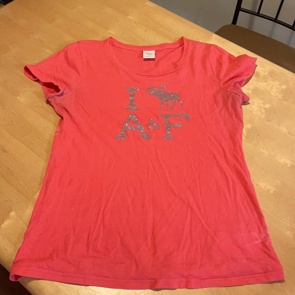 Abercrombie and Fitch glitter tee